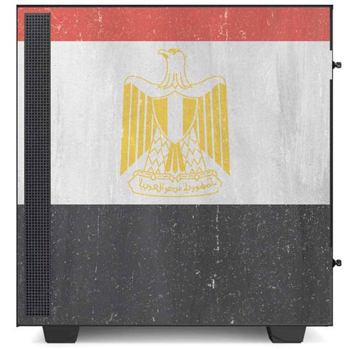 Egyptian Flag Distressed NZXT H510 Compact ATX Mid-Tower Case Skin